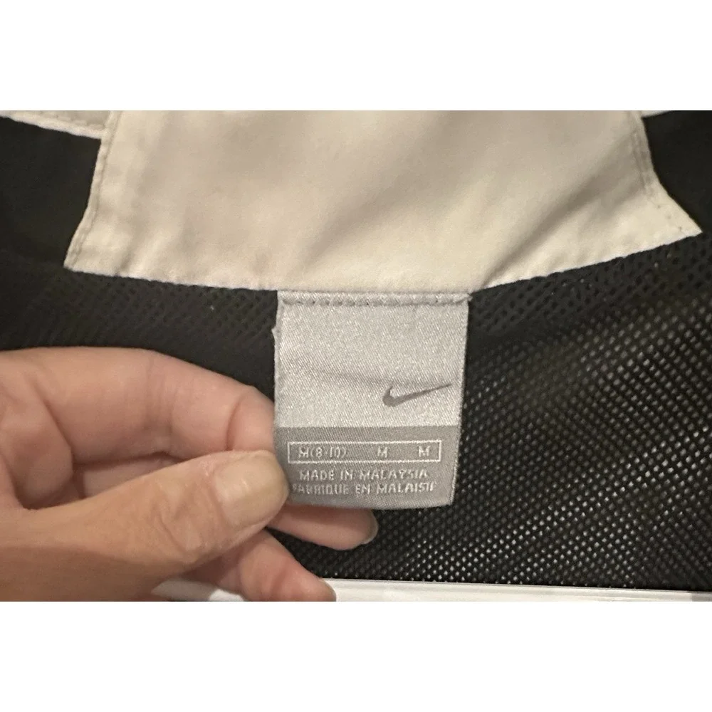Nike Black/White Zip Up Track Jacket